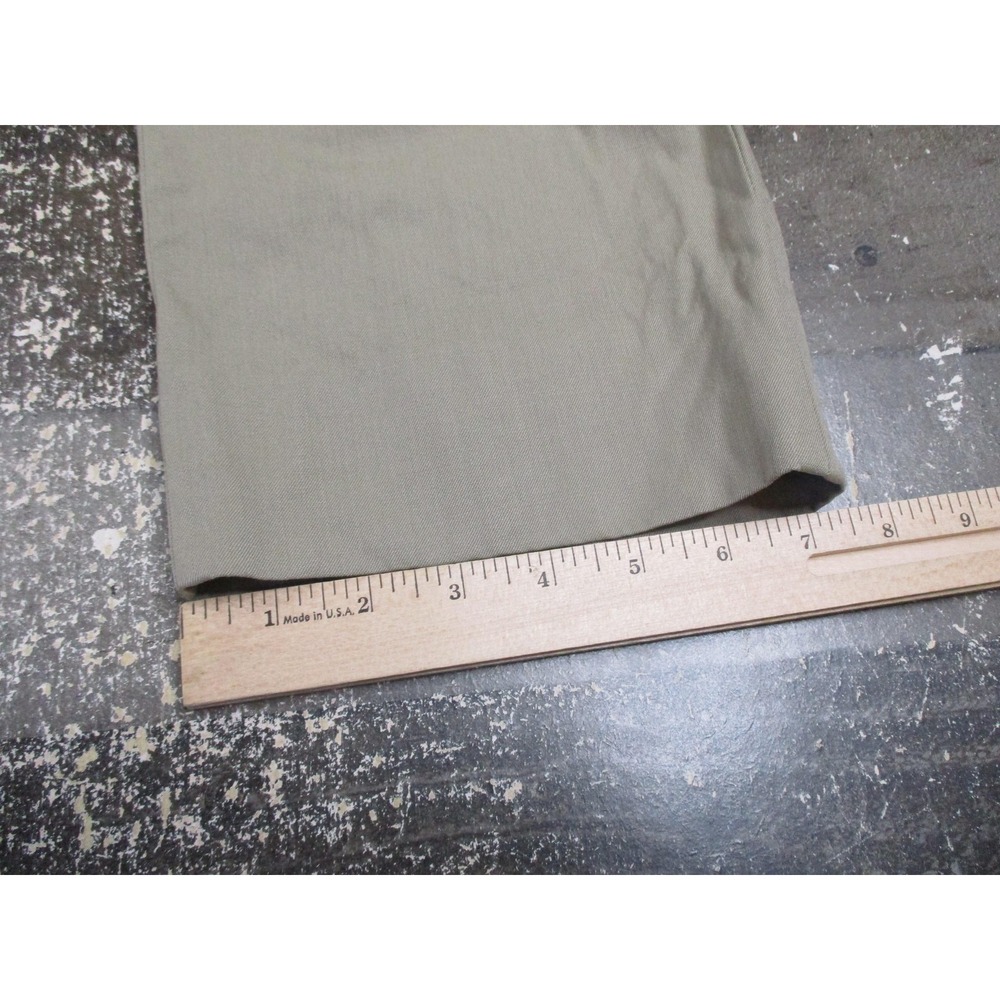 Brooks Brothers Pants 32x32 Beige Wool Viscose Acetate Flat Front Straight Leg - Picture 12 of 16